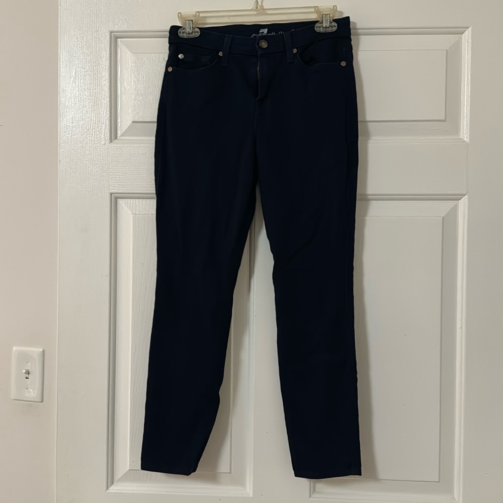 7 for all man kind cropped skinny in Navy